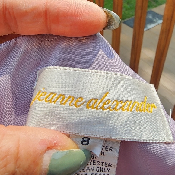 Jeanne Alesander Elegant Lavender Sleeveless Formal Dress Size 8 - Picture 2 of 12